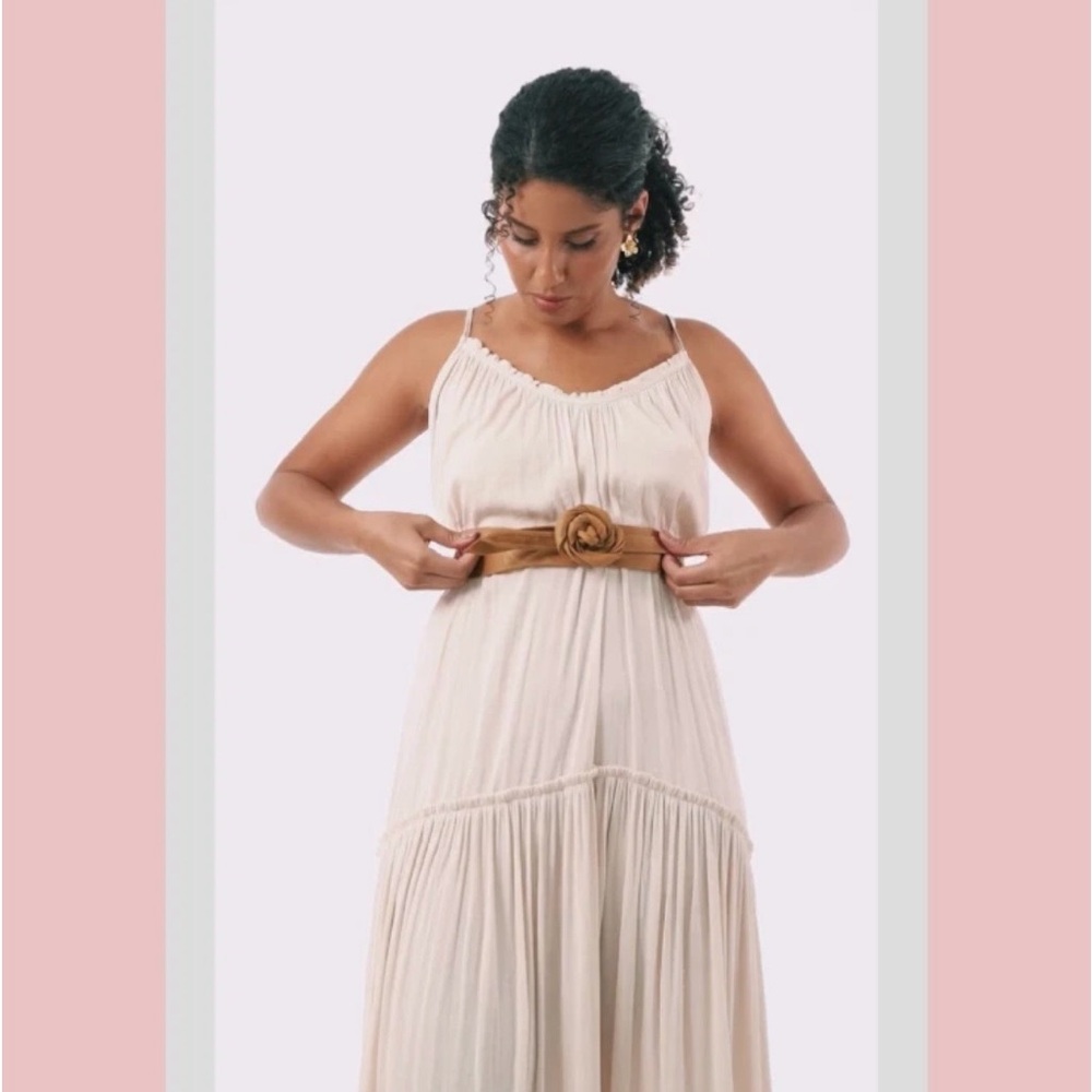 Practically NWOT Ada Leather Belt in “truffle” a shimmery brown/bronze color. - Picture 6 of 7